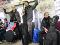 dans le metro a tokyo